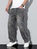 Estación Independiente 2026 Verano Hombres Estilo Americano Modernos Versátiles Pantalones de Mezclilla Rasgados para un Look Fresco y Casual, Mayoreo