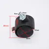 Fábrica de Origem Lixeira Médica Roda Móvel Universal Roda Parafusada Rodízio de Parafuso Plástico PP Rosca de Nylon Roda com Rosca