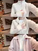Chaqueta de forro polar Ollie adelgazante favorecedora con cuello alto para mujer, otoño invierno, cárdigan con cremallera, sudadera superior cálida de forro polar con manga larga