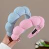 Diadema de Esponja Nube de Ala Ancha para Mujer, Diadema de Presión Alta en la Parte Superior de la Cabeza, Tarjeta para Lavado de Cara, Adorno para la Cabeza, Nuevo Felpa Otoño e Invierno 2025