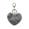 Shangtuo Supplies Colgantes de Peluche en Forma de Corazón, Adornos Largos de Pelo en Forma de Corazón, Pompones en Forma de Corazón para Decoraciones de Coche y Bolsa