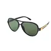 Óculos de Sol Retro com Armação Oval Sentido Avançado Óculos de Moda Tendência Cool Óculos Polarizados Protetor Solar para Exterior Homem 001