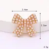 Nuevos Accesorios para Joyería de Corazón con Lazo Arcoíris Incrustado de Diamantes DIY Aleación de Zinc Carcasa para Teléfono Móvil Accesorios de Pegatina Trasera de Belleza