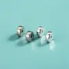 Prata de Lei S925 Espaçador 3.8mm Disco Pequeno Espaçador DIY Pulseira de Cristal Pulseira de Pérolas Contas Soltas Espaçador Acessórios