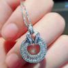 2020 moda leve luxo viajante designer 18K escada de ouro quadrado fivela de cinto diamante pingente moissanite cadeia de clavícula