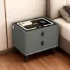 Mesa de cabeceira inteligente, madeira maciça, novo modelo 2026, multifuncional, para uso no quarto, design simples e moderno, com um toque de luxo e uma sensação de alta qualidade, e inclui uma fechadura