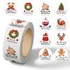 1 rollo/500 pegatinas de rollo navideñas pegatinas de sello explosiones pegatinas festivas pegatinas exquisitas para iPad pegatinas DIY