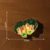 Espetinhos de churrasco em miniatura para simulação de paisagem, decorações DIY com tema de comida, ímãs de geladeira, acessórios para grampos de cabelo e pequenos enfeites