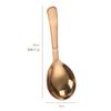 Cuchara sopera de acero inoxidable 304 para el hogar, cuchara para comer sopa, cuchara dorada, cuchara creativa profunda, lote directo de fábrica