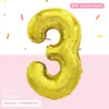 Producto Nuevo 16 pulgadas Versión Americana Globos Digitales Decoración de Escena para Fiesta de Cumpleaños Fabricante de Globos de Papel de Aluminio Venta al por Mayor