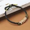 Pulsera Nudo de la Paz Cuerda Trenzada Año del Zodiaco Pulsera de Cuerda Roja Producto Semi-Terminado Hecho a Mano Portátil Oro Pareja Regalo Femenino