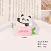 Accesorios para Joyería DIY Panda Lindo de Dibujos Animados Pegamento de Crema Funda de Teléfono Imán para Refrigerador Resina con Agujero Accesorios para Hebilla de Zapato
