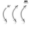 Pendientes de Hueso de Ceja de Titanio F136 con Bola Redonda Roscados Internamente Labret Piercings Corporales Joyería Anillos para Cejas Pezones Artículo de Moda Caliente