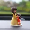 Personajes de Dibujos Animados para una Familia de Cuatro Adornos para Coche, Adornos Cálidos para Coche, Decoraciones Interiores de Coche para Consola Central Venta al por Mayor