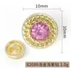 26 Modelos Nuevos de Botones Metálicos Exquisitos y Compactos con Diamantes, Botones Decorativos Redondos Pequeños de 10 mm Cosidos a Mano, Stock Listo Transfronterizo