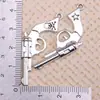 Colgante Vintage de Oro y Plata con Forma de Arma Pistola Rifle Granada Bala Colgante Accesorios para Joyería Hecha a Mano DIY Colgante