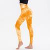 Oferta Especial Calças Esportivas Femininas de Yoga Plissadas Tie-Dye Cintura Alta Levanta Bumbum Calças Bolha Ajustadas Secagem Rápida Fitness Calças Longas 12346