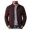 Cardigã de Malha Masculino Cardigã Masculino Jovem Suéter de Lã Masculino Casual Solto com Plus Veludo Gola Alta Suéter Masculino