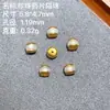 Accesorios de Joyería Chapados en Oro de Plata S925, Cuentas Espaciadoras Rectas de Píldora Arcoíris, Pulsera Redonda con Múltiples Cuentas de Hamburguesa, Cuentas Espaciadoras Doradas Antiguas
