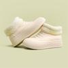 Botas de Moda para Mujer Botas de Lluvia Botas de Lluvia de Algodón Tubo Corto Impermeables Antideslizantes Resistentes al Desgaste Zapatos para Agua Interior Exterior Cocina Trabajo Zapatos de Goma
