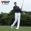 Pgm Roupa de Golfe Masculina Camiseta de Manga Longa Outono e Inverno Camisa Esportiva Roupa Masculina Camisa Polo Gola Lapela Sem Costura