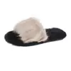 Comercio Exterior Transfronterizo Otoño e Invierno 2026 Tallas Grandes Pantuflas Peludas Caseras Casuales para Mujer, Pantuflas Cálidas para Exteriores sin Cierre para Mujer