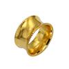 Anillo de servilleta con hebilla de metal liso de venta caliente transfronteriza, modelo redondo, fabricantes de anillos de servilleta para habitación, venta al por mayor