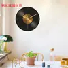 Relógio de parede de vinil CD record para vendas diretas transfronteiriças para sala de estar em casa, relógio de parede decorativo criativo, relógio de vidro temperado