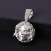 Colgante de hip hop retro europeo y americano con diamante, colgante de dragón dorado personalizado, collar conmemorativo de viaje