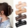Amazon Pinza Rectangular Transfronteriza Ps Escarchado Pinza Tiburón Pinza para el Cabello Simple Volumen de Cabello Grande Accesorio para el Cabello de Agarre Múltiple