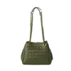 Nova Bolsa de Mão Tecida de Luxo Leve para Mulheres, Bolsa de Ombro, Grande Capacidade, Textura de Corrente, Bolsa para Paraquedas