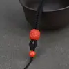 Cordón Colgante Tejido Hecho a Mano de Cinabrio para Mujeres, Cadena de Cuello Colgante con Cordón, Buda de Jade, Adornos de Jade, Esmeralda
