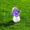 Micro-paisagismo criativo simulação pequeno vaso de flores bonsai casa de boneca diy jardinagem paisagismo material decorações acessórios pequenos ornamentos
