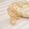 Set de Dos Piezas de Pulseras y Anillos Geométricos Huecos Creativos Personalizados, Joyería Set, Superventas Transfronteriza Versátil para el Uso Diario