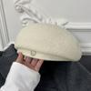 Novo Boina de Lã Outono e Inverno para Mulheres, Chapéu Tendência Estilo Coreano que Faz o Rosto Parecer Menor, Chapéu de Artista Quente