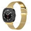 Adecuado para Correa de Reloj Milanés Samsung Watch Ultra Ultra2 Metal Acero Inoxidable Hebilla Trasera de Tortuga Correa de Acero