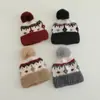 Gorro Chenjing para Niños 2025 Otoño/Invierno Nuevo Estilo Coreano Gorro de Punto con Pompón, Resistente al Frío y Cálido, Gorro Unisex para Niños, Moderno