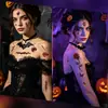 Nuevas Pegatinas de Tatuaje de Cicatriz Realistas Transfronterizas Pegatinas de Cara de Horror de Halloween Cicatrices Sangrientas Pegatinas de Cicatriz para Fiestas de Bromas