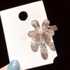 Accesorios para el cabello de niña francesa, horquilla con forma de pico de pato y flor pequeña de cristal, pinza para el cabello para mujer, tocado dulce de celebridades de Internet, pinza lateral para flequillo