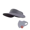 Nuevo sombrero de sol de verano sin costuras de una sola pieza con ala ancha y parte superior hueca para mujer, protección solar, sombrero para deportes al aire libre, anti-ultravioleta