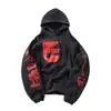 Sudadera con capucha y estampado de labios y letras ERD Melancholy Rich Segunda Generación Estilo Americano Suéter Holgado Chaqueta de Otoño para Hombre