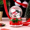 Casa de Biscoito de Natal Criativa Ornamento de Bola de Cristal Brilhante Papai Noel Bola de Vidro Decoração de Mesa Artesanato em Resina