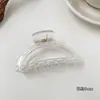 Pinza Grande de Tiburón Estilo Coreano, Nuevo Accesorio para el Cabello de Verano para Mujeres, Pinza de Color Café Leche para la Parte Posterior de la Cabeza, Al por Mayor