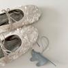 Versão em Pele de Ovelha~Sapatilhas Redondas com Lantejoulas em Laço Estilo Francês para Mulheres, Sapatos Mary Jane Rasos Versáteis e Delicados