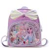 Bolsa Infantil 2026 Primavera Nova Mochila Lantejoula Laço Princesa Mochila Transparente Jardim de Infância Bolsa Escolar Exportação