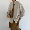 Camisa Retro Japonesa de Rayas Claras de Manga Larga para Hombre y Mujer, Estilo Universitario Casual Holgado, Primavera y Otoño 2026