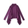 Novos Tops Femininos Primavera e Verão 2025 Tencel Irregular Finos Proteção Solar Externos Camisa de Ar Condicionado para Mostrar Sua Figura
