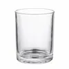 80105 Portavelas de Vidrio Taza para Velas 350ml Taza para Velas de Aromaterapia Transparente Fondo Curvo Frasco para Velas Portavelas Taza de Aromaterapia