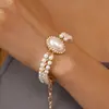 Pulsera Exquisita Francesa de Doble Capa con Perlas, Lujo Ligero, Pulsera de Temperamento de Moda de Gama Alta, Joyería de Mano de Diseño de Nicho