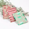 Bolsa de Regalo con Cordón de Elemento Navideño Lino de Imitación Estampado Dorado Bolsa con Cordón 9*12cm Bolsa de Almacenamiento para Regalos Bolsa de Tela con Cordón